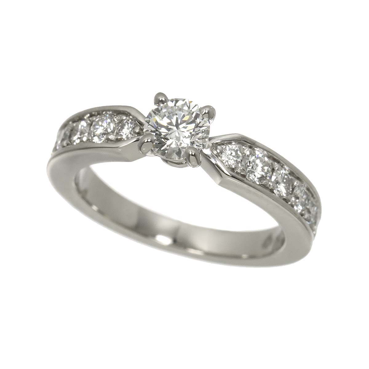 Liens Diamond 0.34ct E/VS1/3EX Ring Pt size4(US)