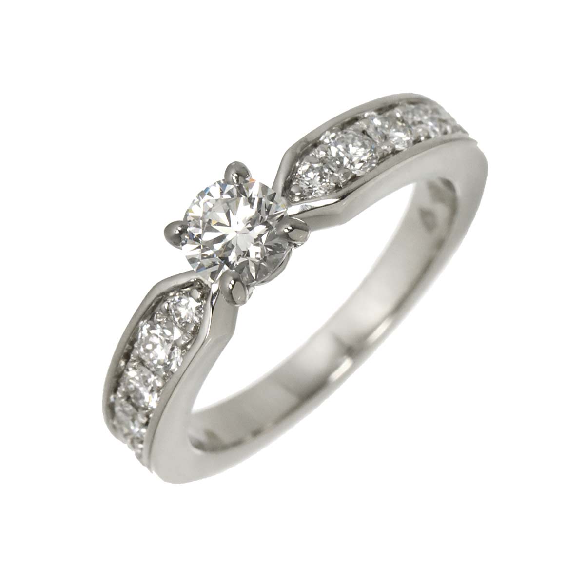 Liens Diamond 0.34ct E/VS1/3EX Ring Pt size4(US)