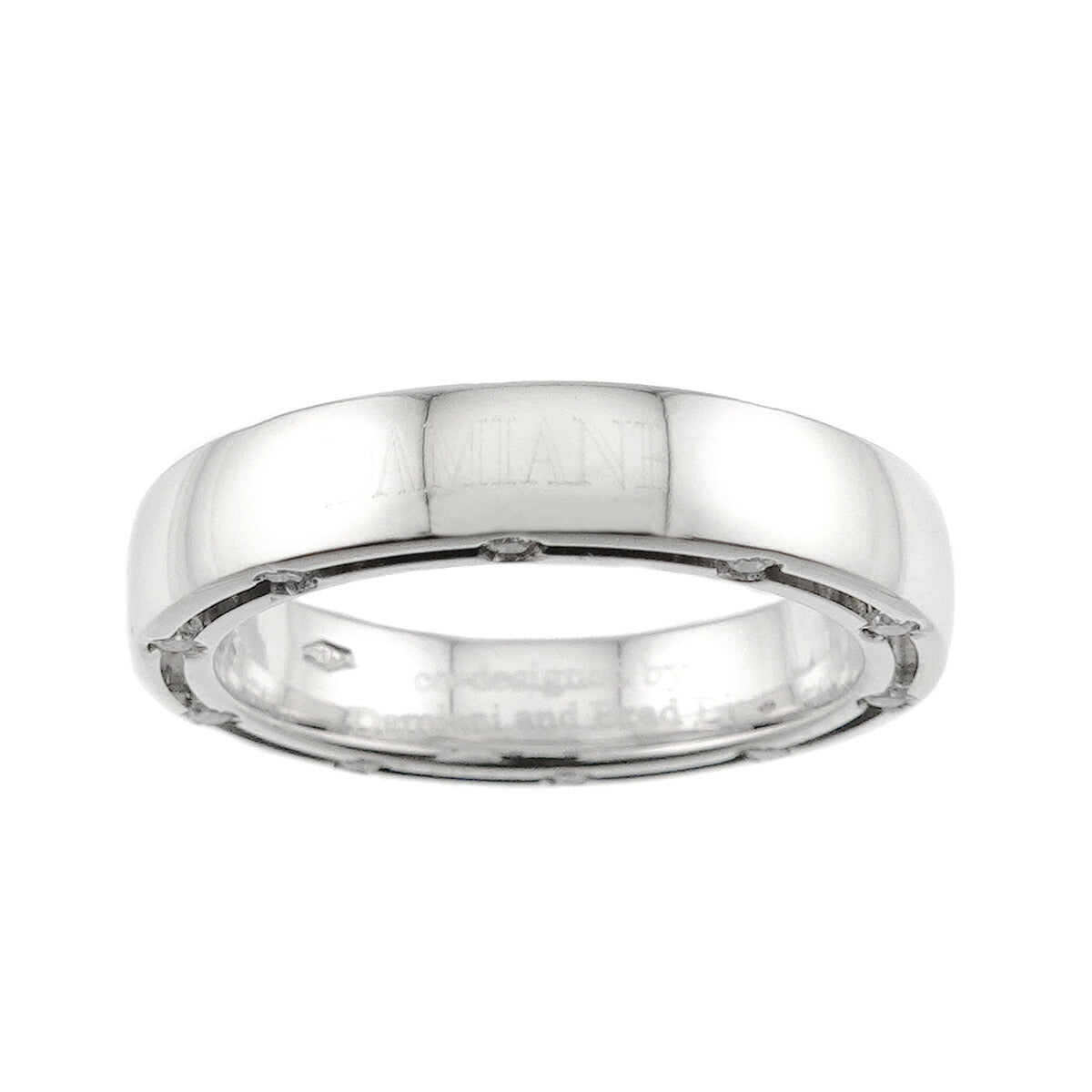 D-SIDE Diamond 20P Ring 18K White Gold 750 size5.25(US)