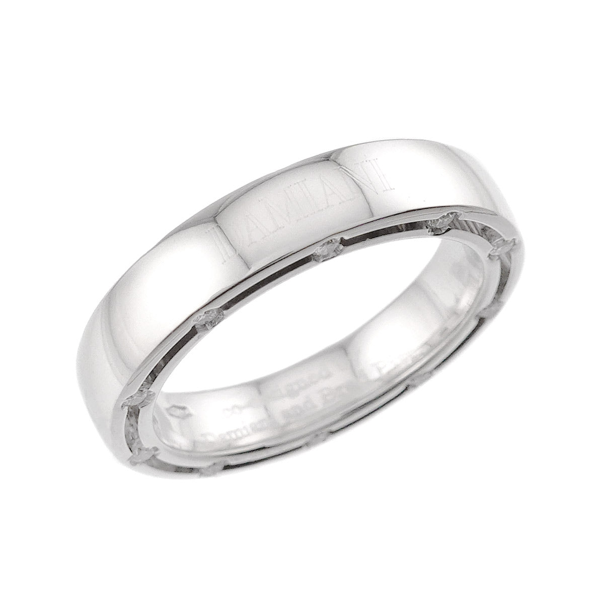D-SIDE Diamond 20P Ring 18K White Gold 750 size5.25(US)