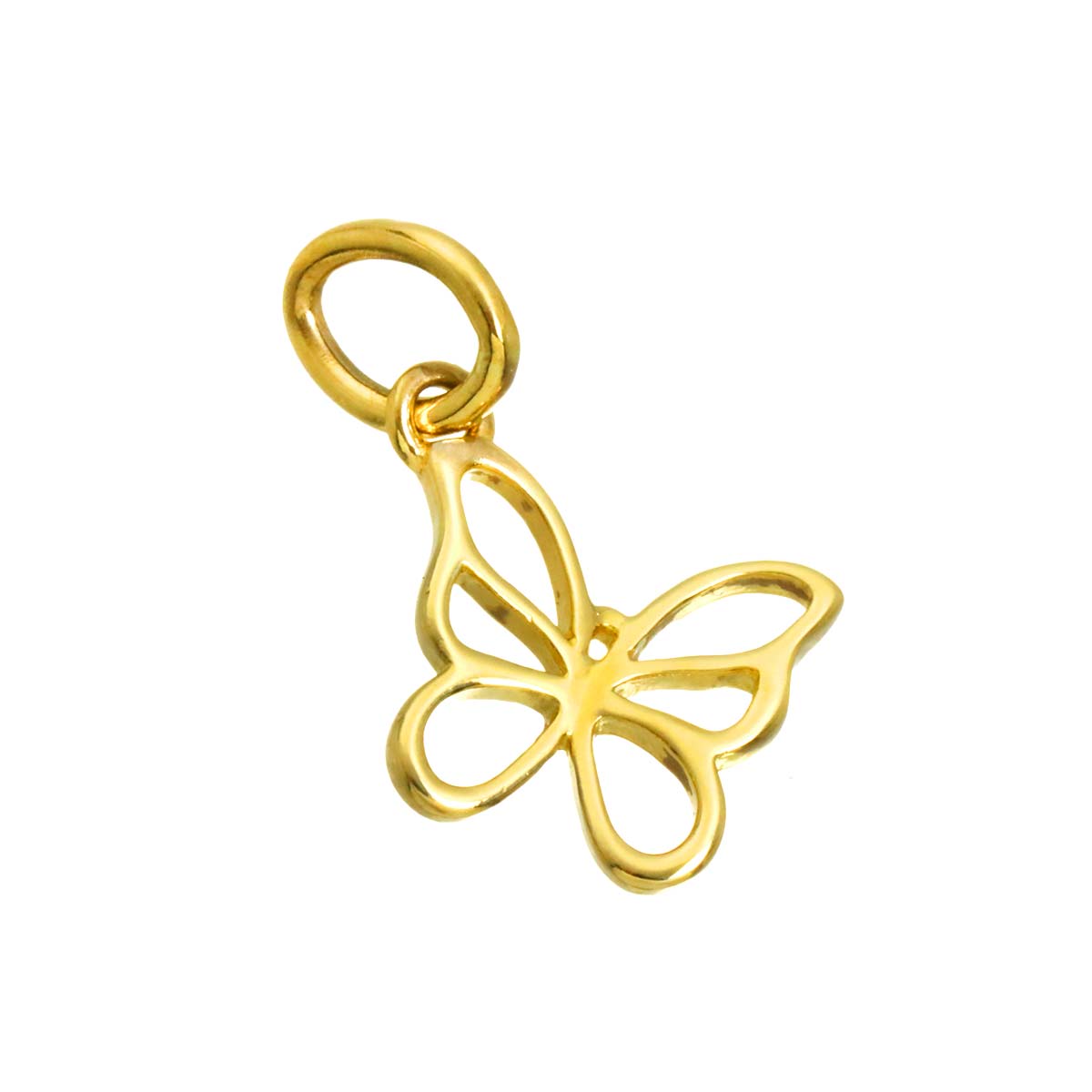 Butterfly Pendant Top 18K Yellow Gold 750