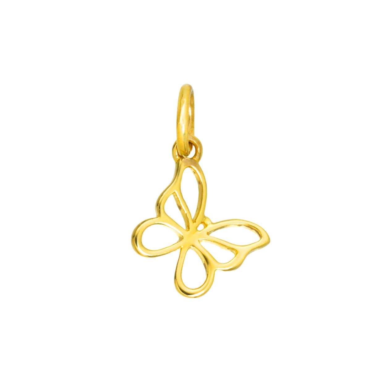 Butterfly Pendant Top 18K Yellow Gold 750