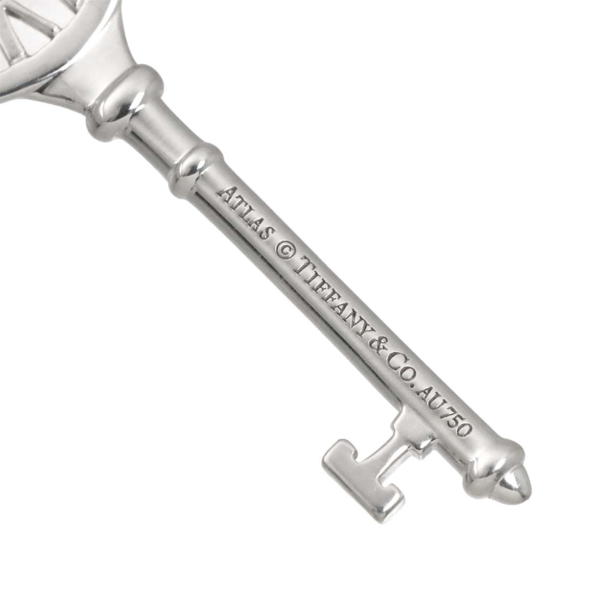 Atlas Key Necklace 18K White Gold 750