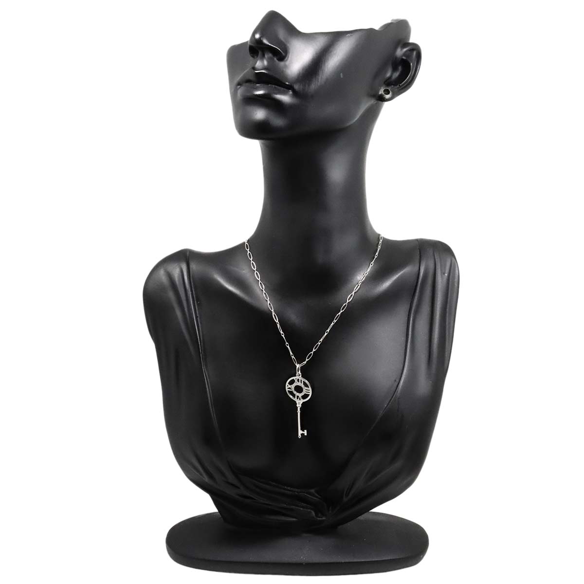 Atlas Key Necklace 18K White Gold 750