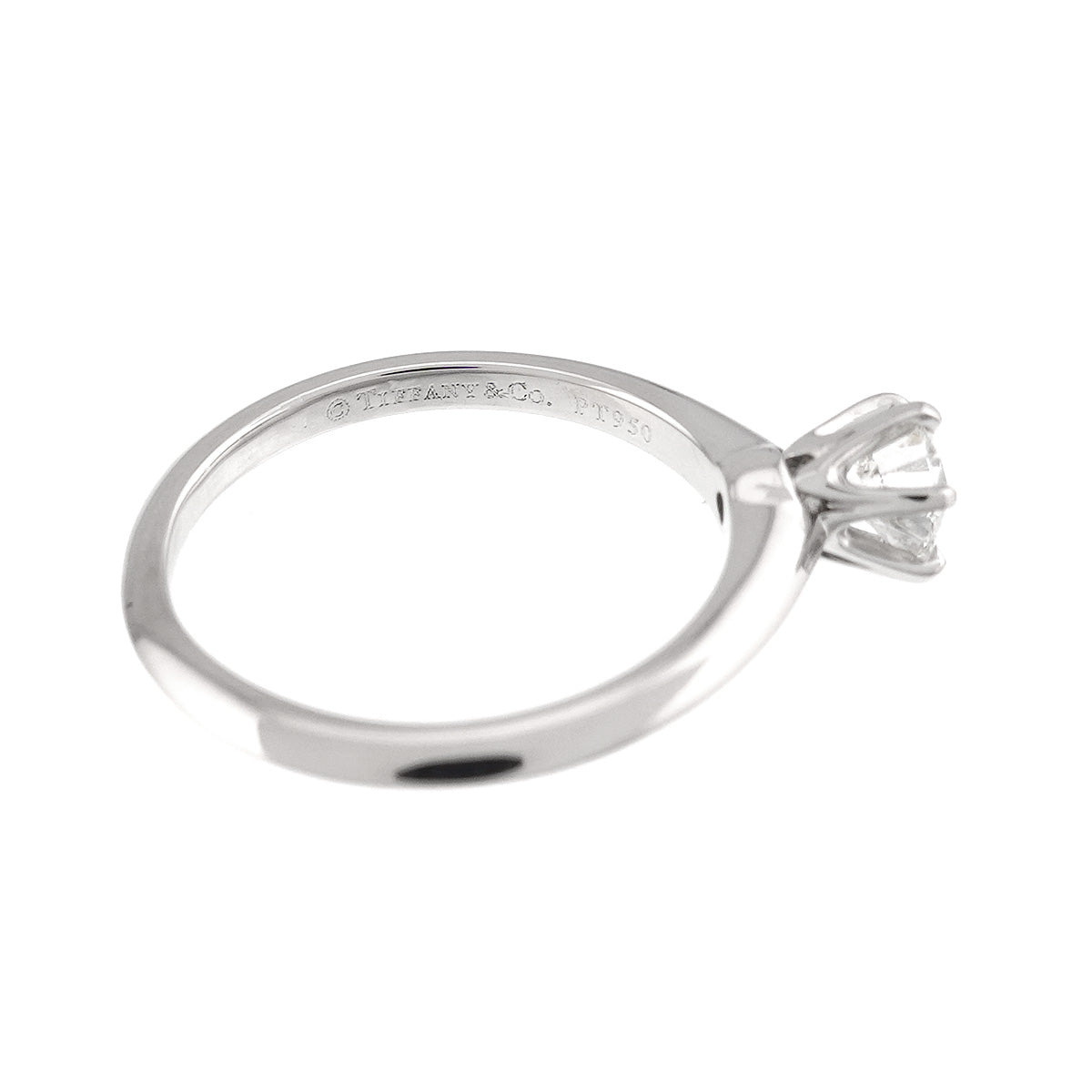 Diamond 0.44ct H/VVS2/EX Ring Pt 5.5-5.75(US)