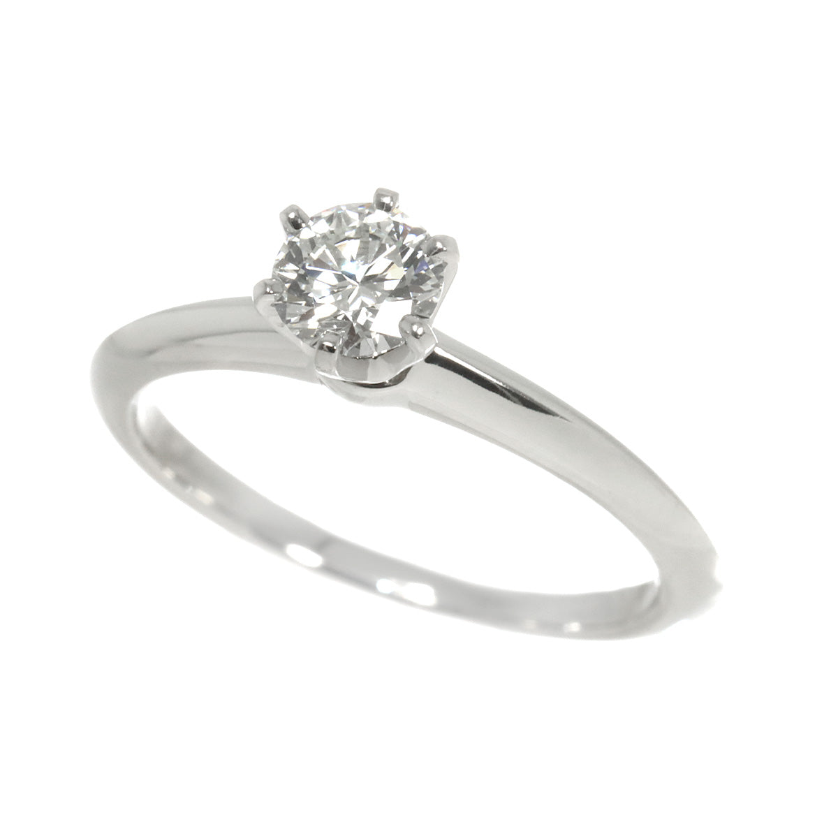Diamond 0.44ct H/VVS2/EX Ring Pt 5.5-5.75(US)