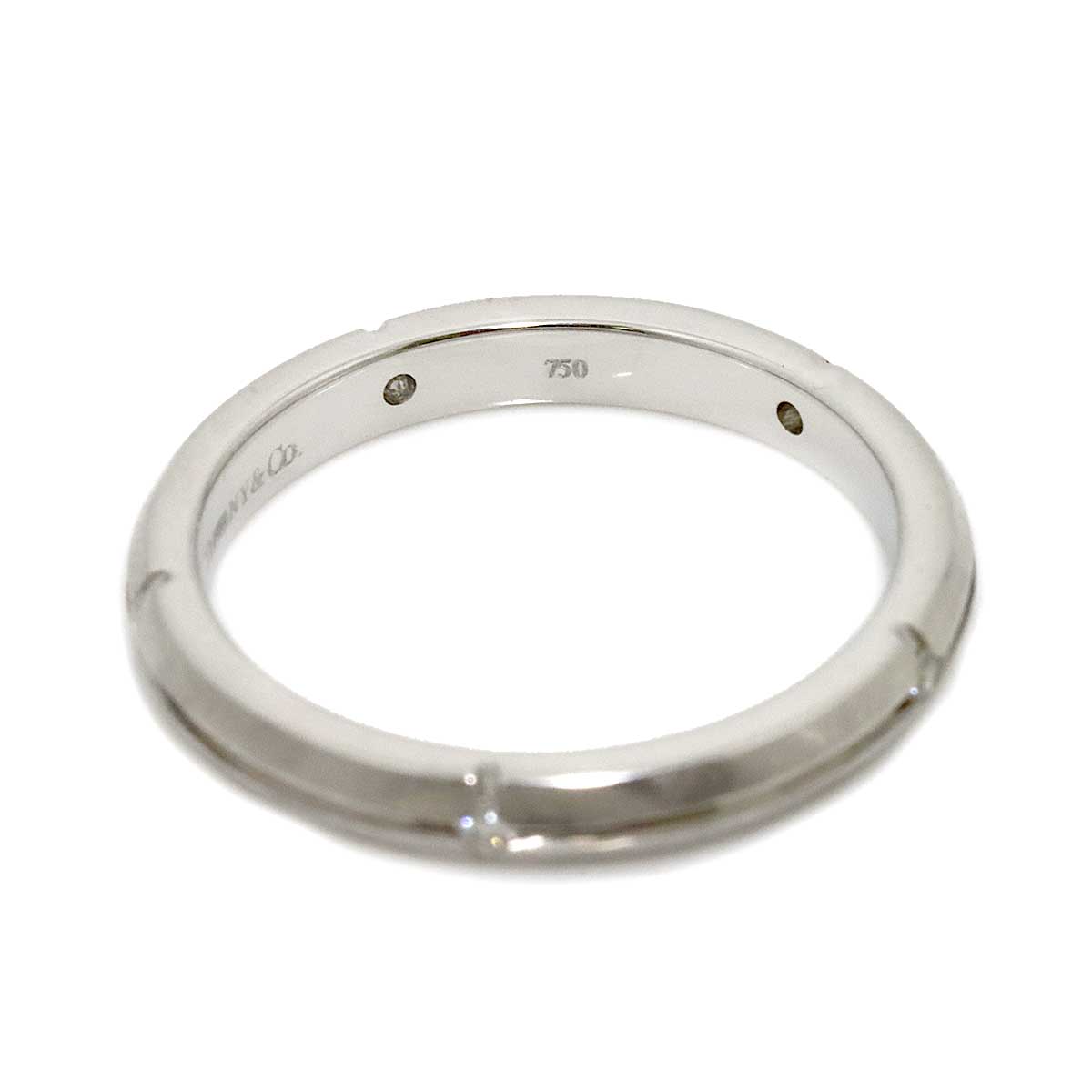 Streamerica Diamond Ring 18K White Gold Size4(US)