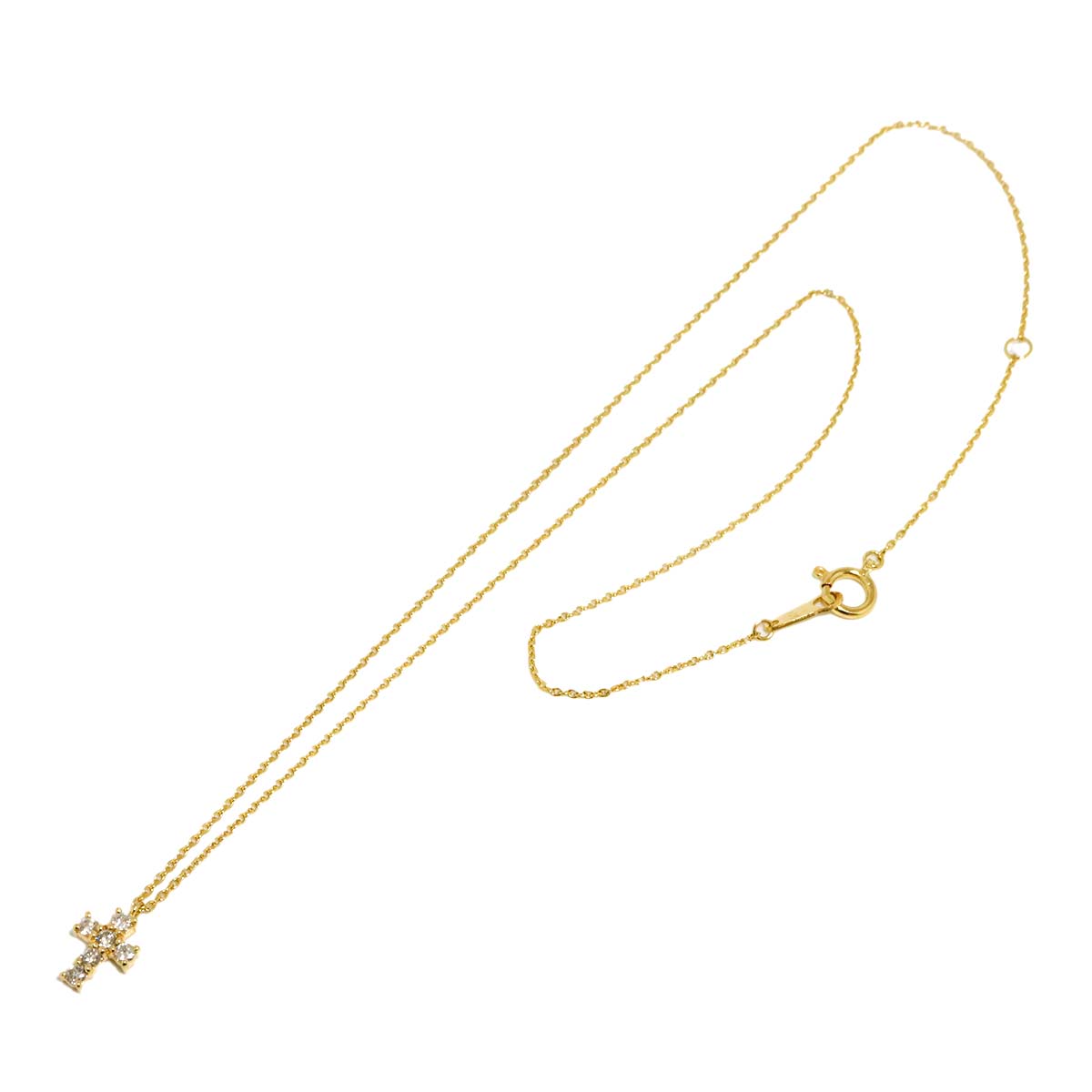 Diamond 0.18ct Necklace 18K Yellow Gold 750