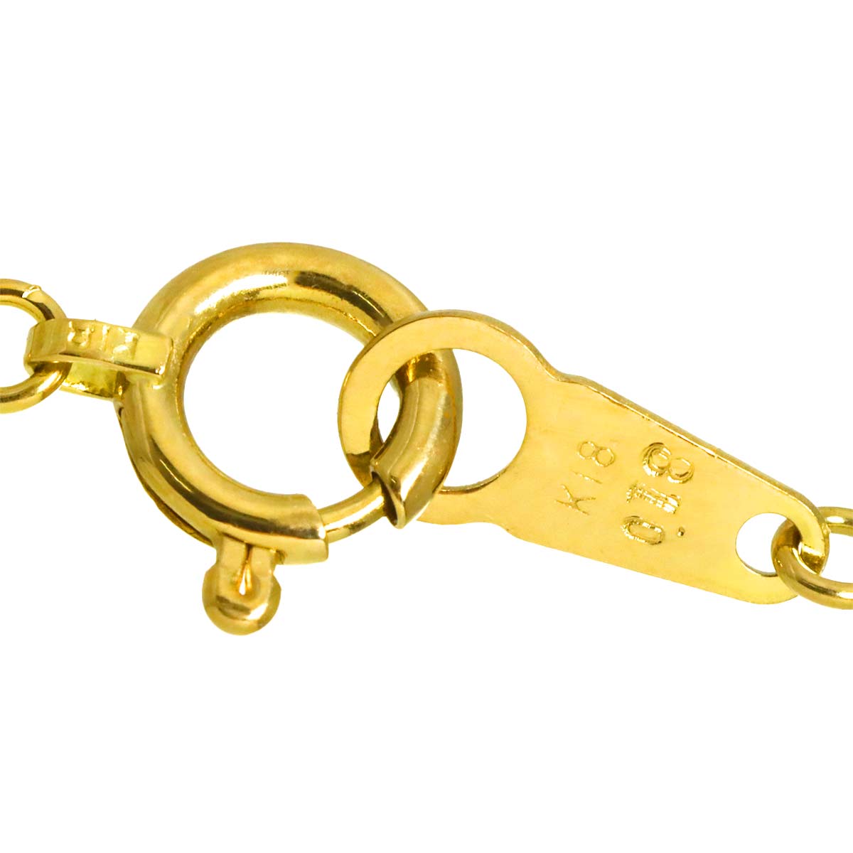 Diamond 0.18ct Necklace 18K Yellow Gold 750