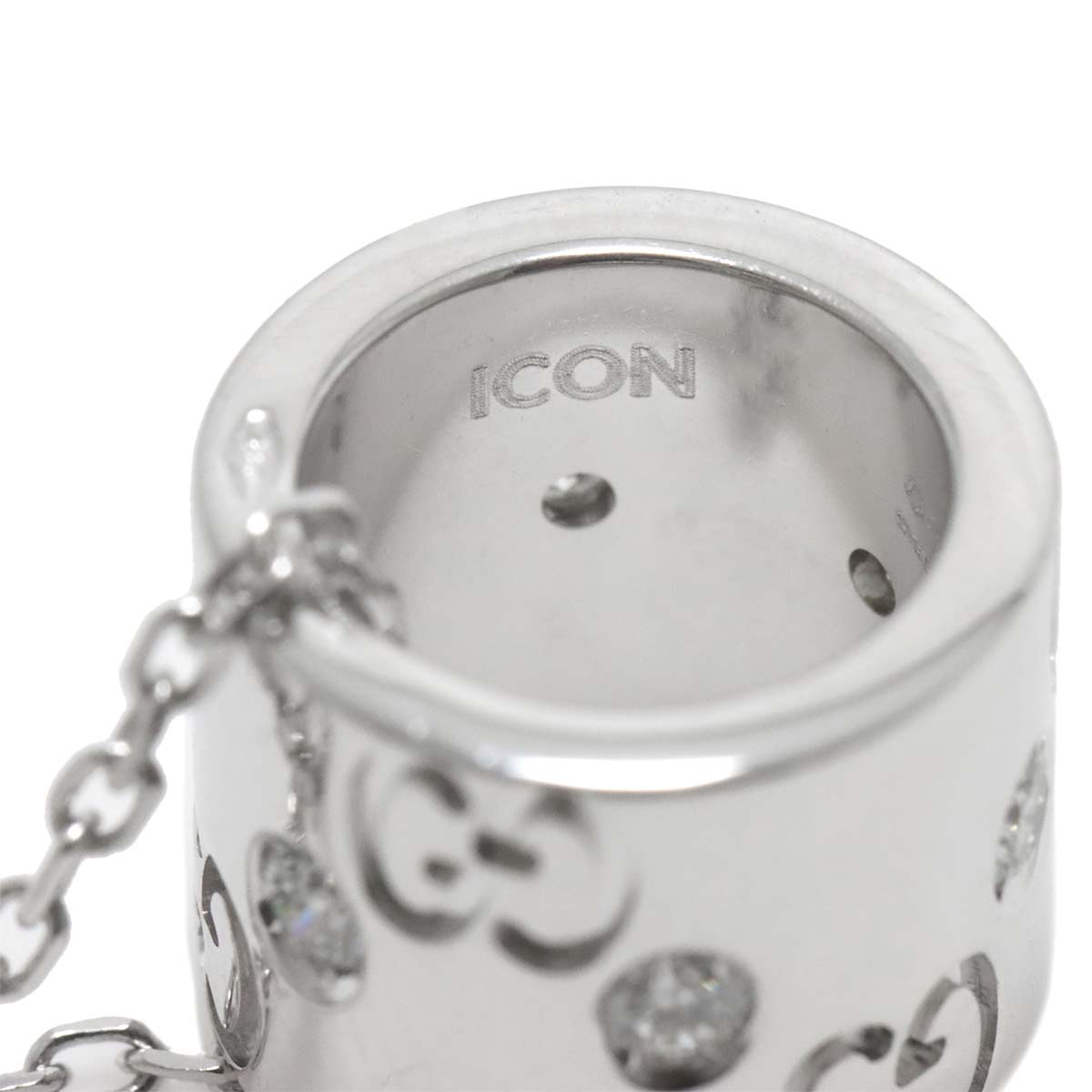 Icon Diamond Necklace 18K White Gold 750