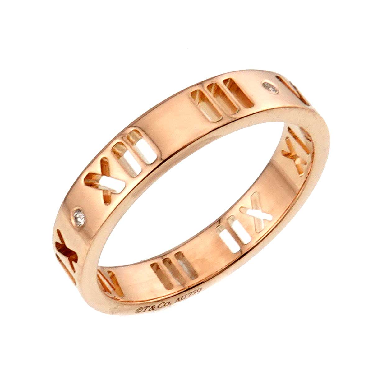 Atlas Ring Diamond 18K PG Pink Gold 750 Size5.25(US) 90320603