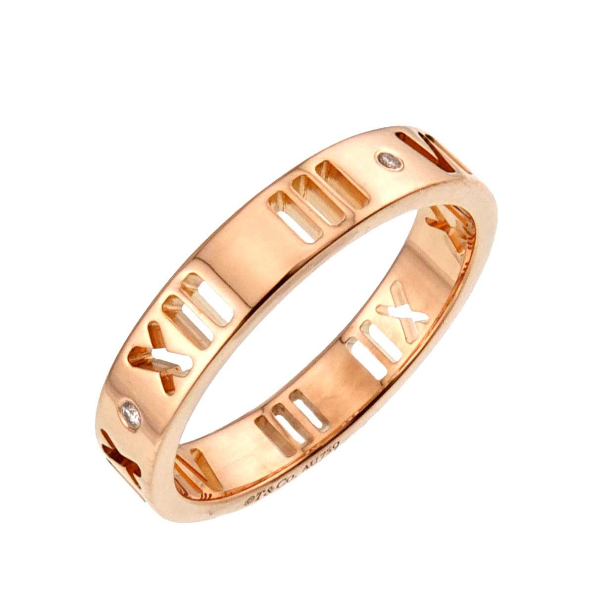 Atlas Ring Diamond 18K PG Pink Gold 750 Size5.25(US) 90320603