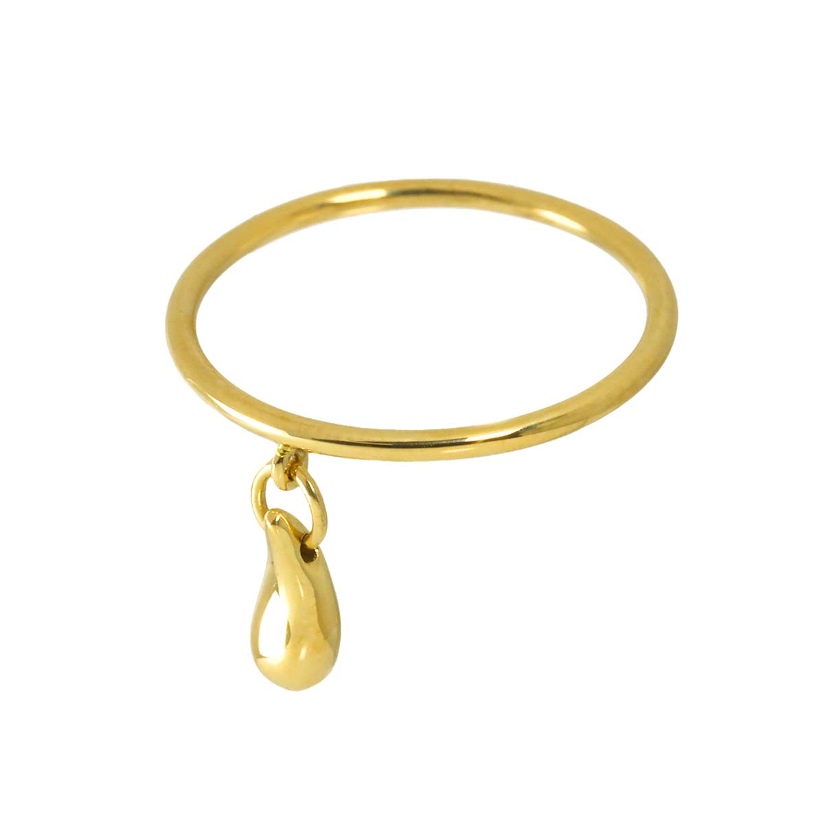 Teardrop Ring 18K YG 750 size5.5-5.75(US)