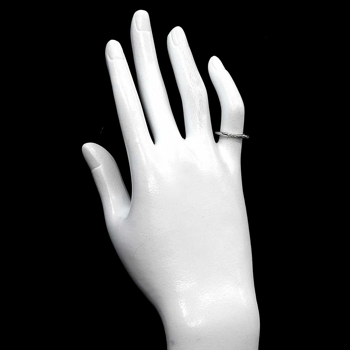 Forever Band Diamond Ring Platinum size4.5(US)