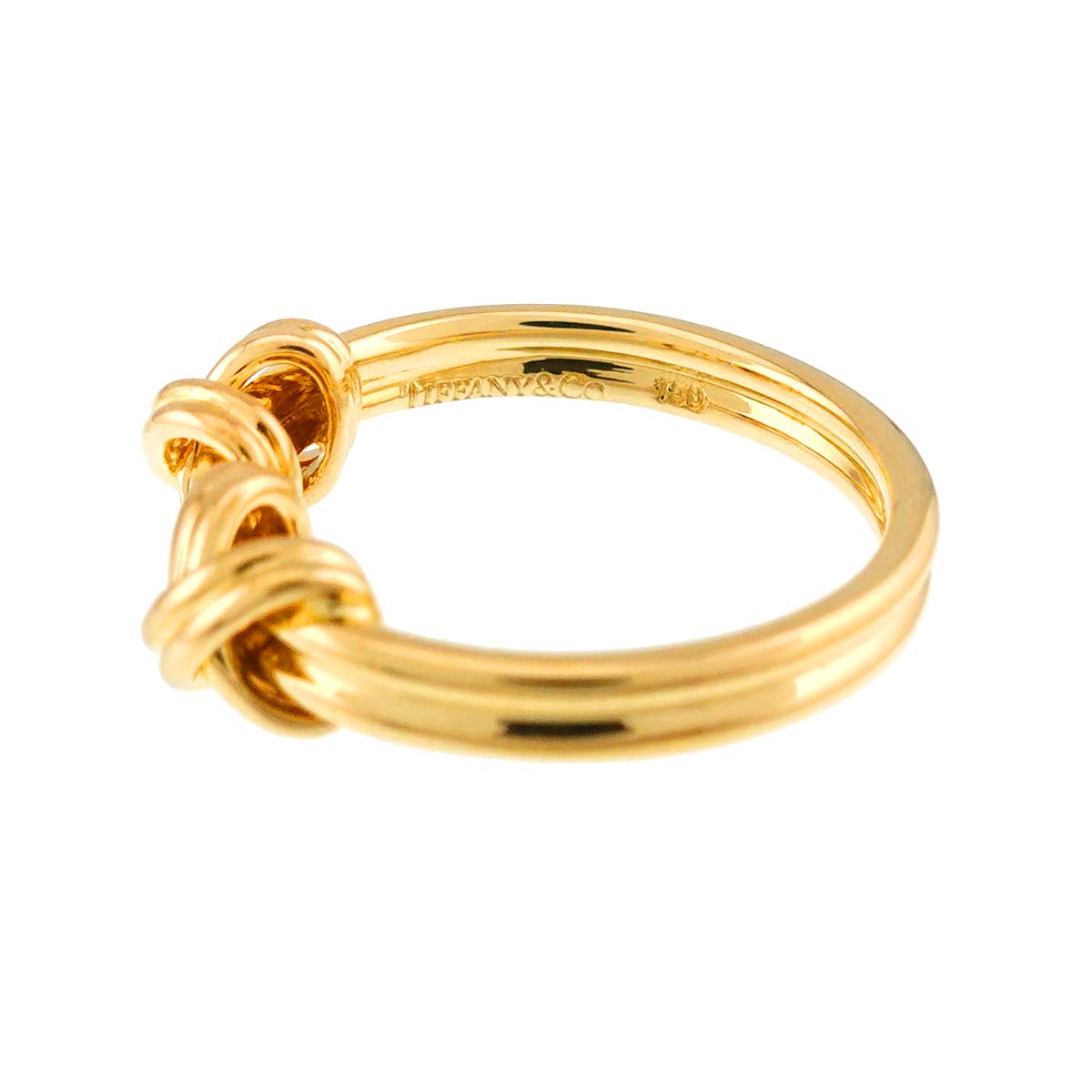 Signature Ring 18K Yellow Gold 750 size4-4.5(US)