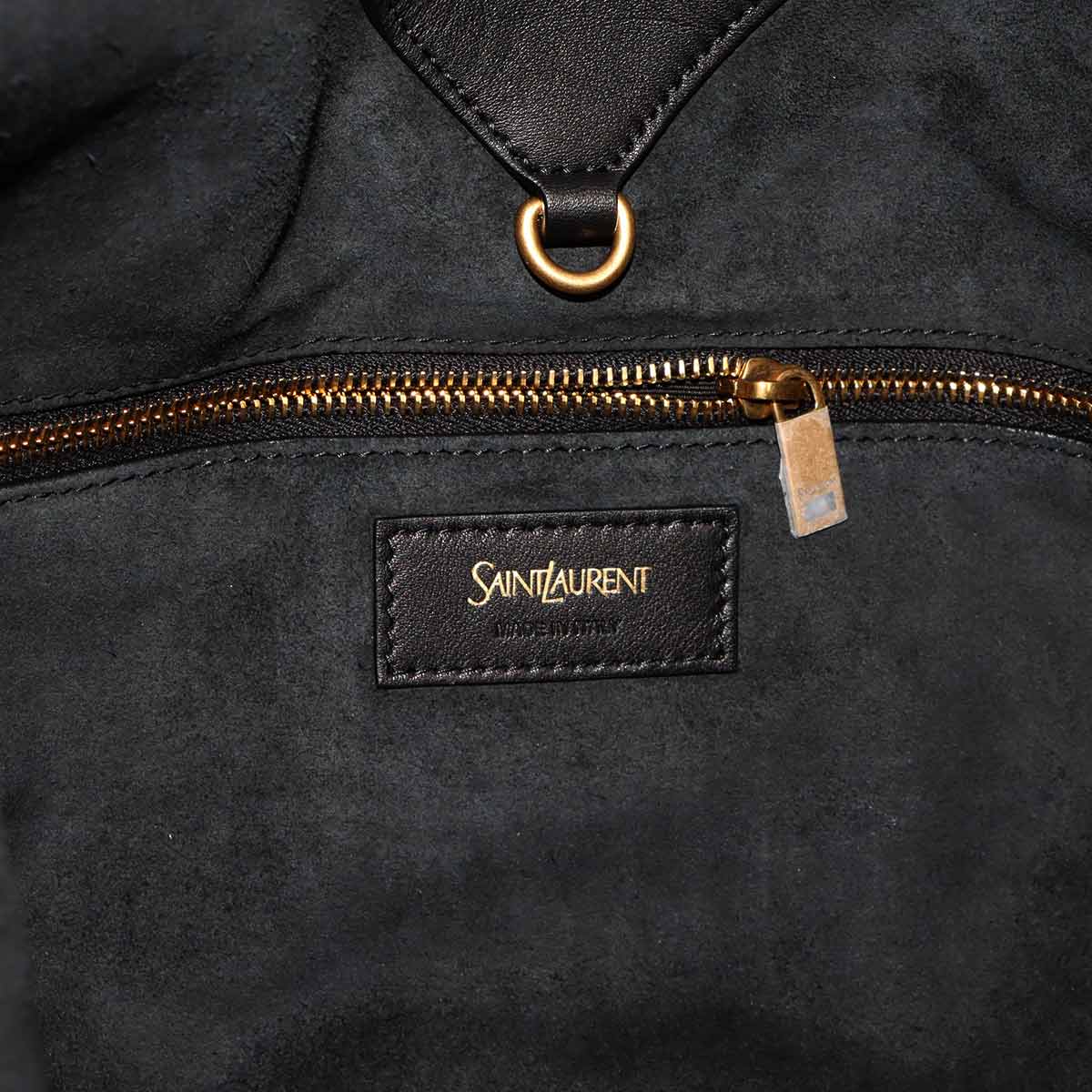 Y Tote Bag Leather Black 817602 Purse