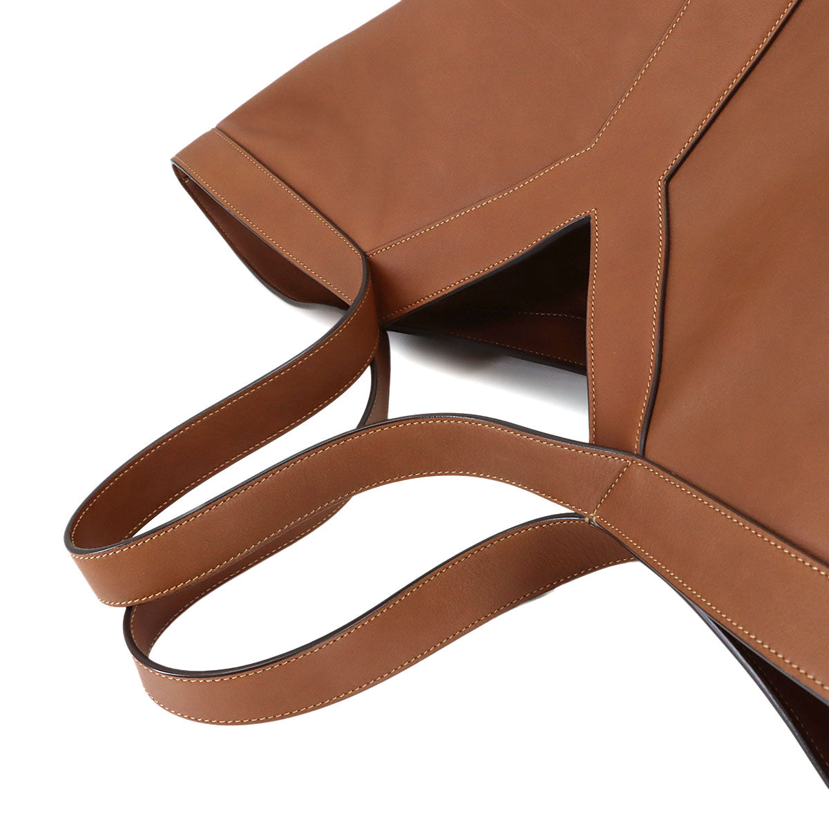 Y Tote Bag Leather Brown 817602 Purse