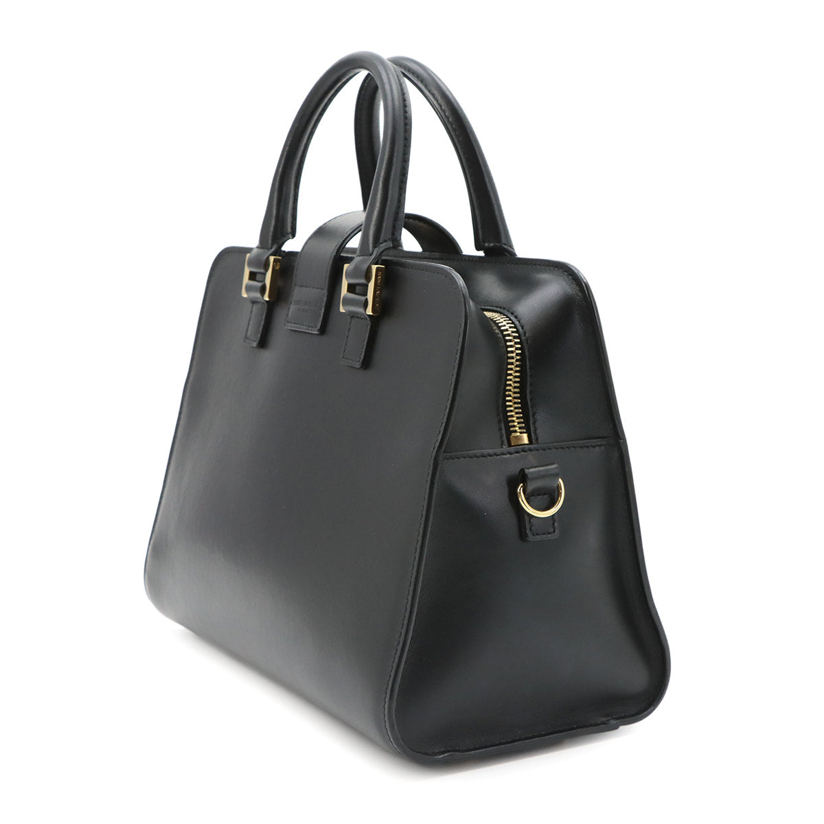 Baby Cabas Hand Shoulder Bag Leather Black 568853