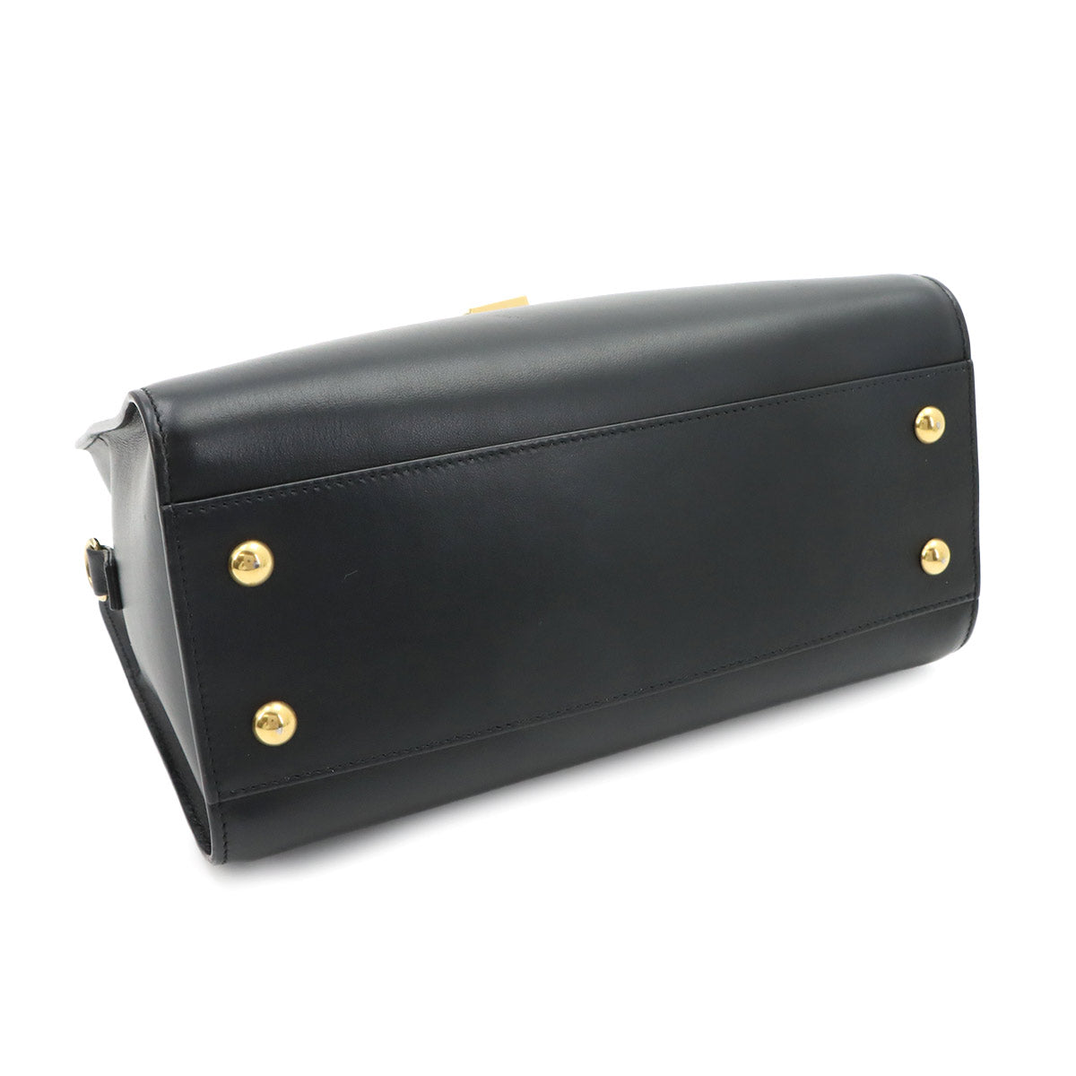 Baby Cabas Hand Shoulder Bag Leather Black 568853
