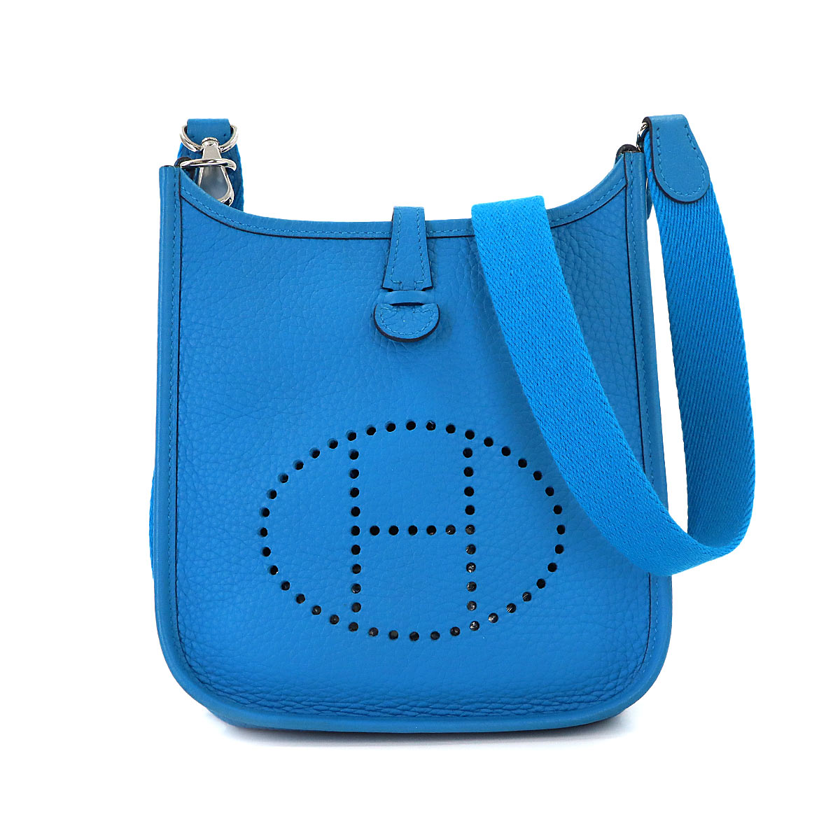 Evelyne Amazone TPM Shoulder Bag Taurillon Clemence Bleu Frida