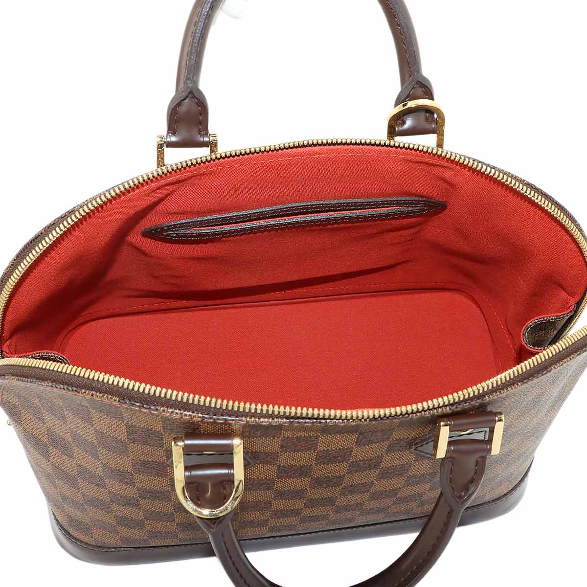 Damier Alma PM Hand Bag Ebene Brown N51131 Purse