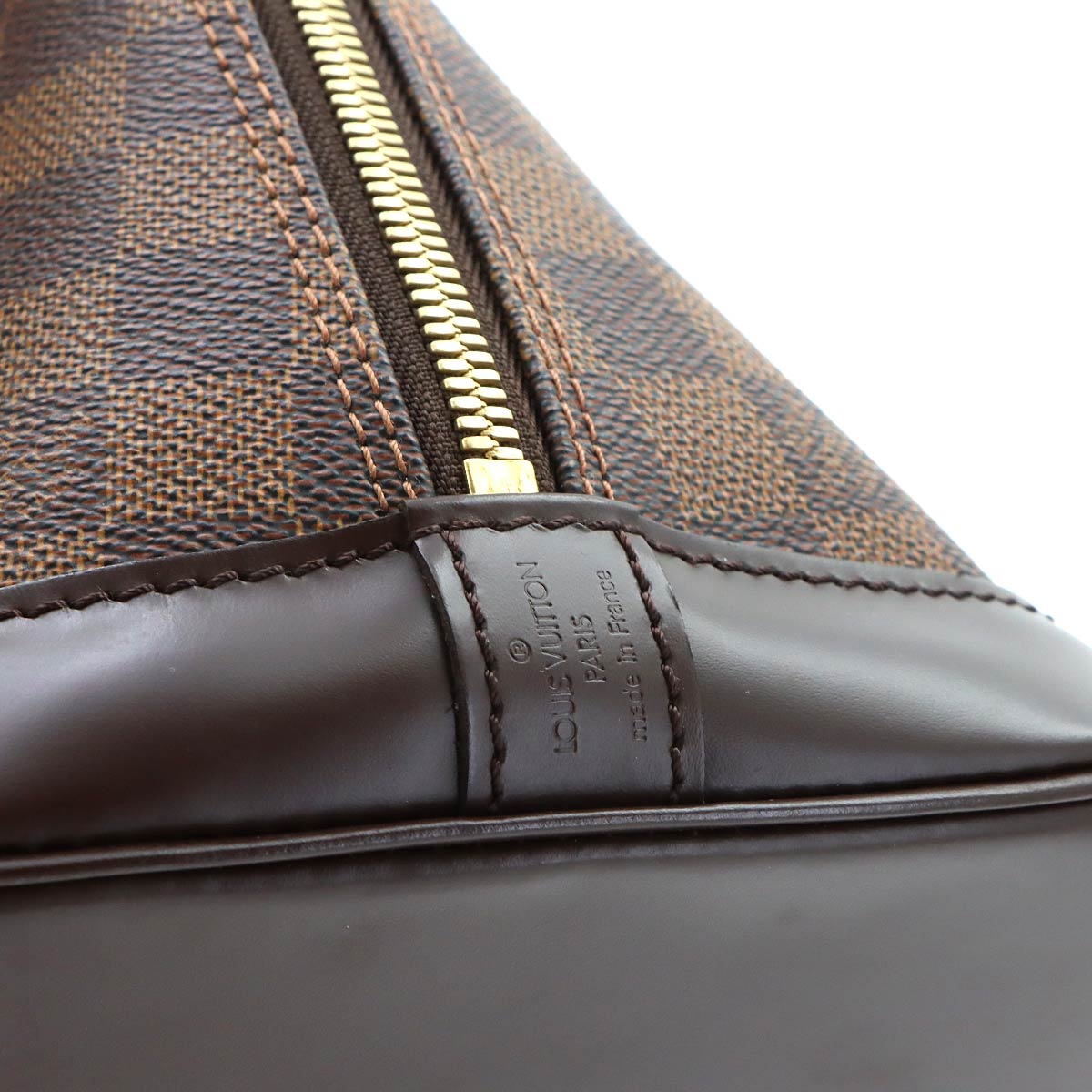Damier Alma PM Hand Bag Ebene Brown N51131 Purse