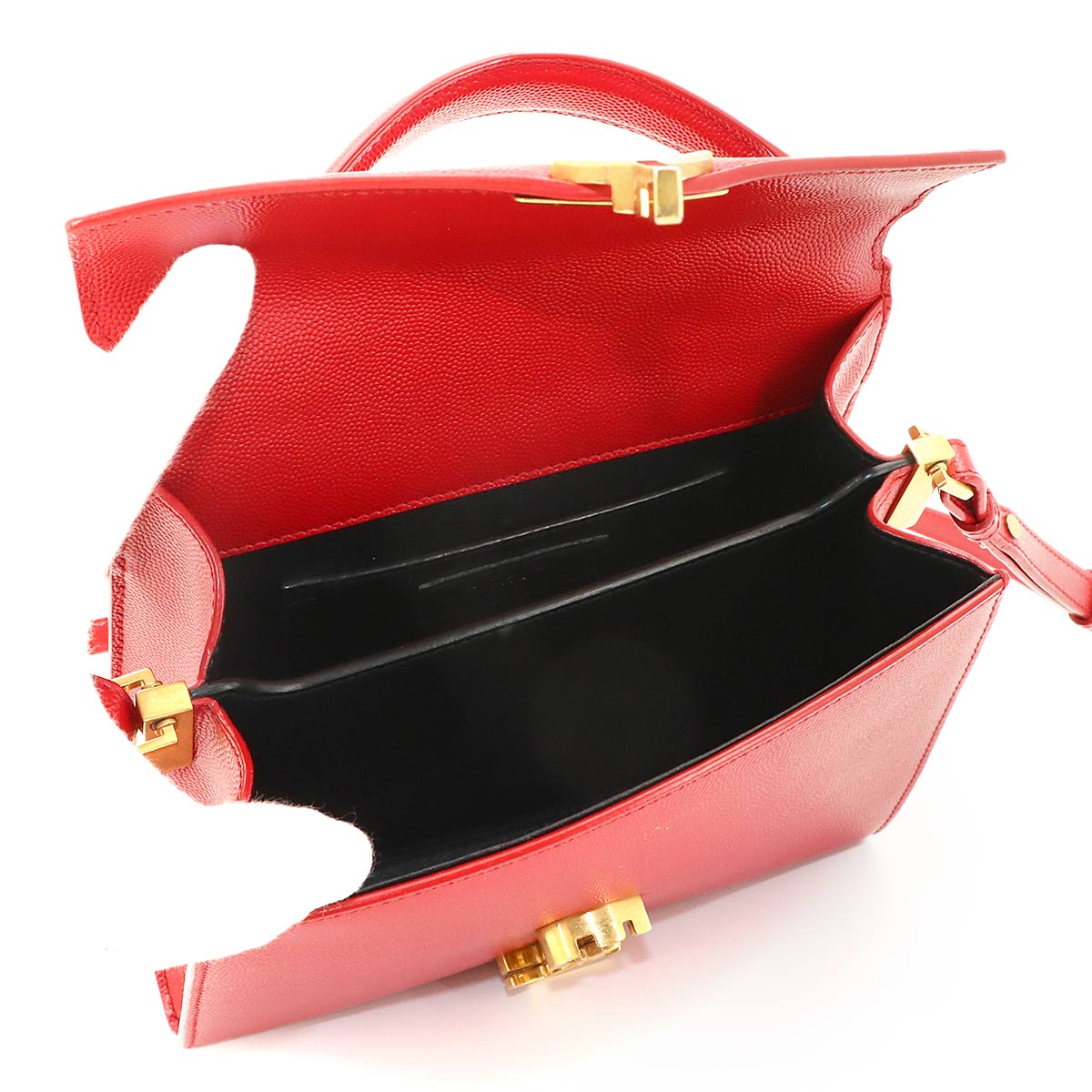 Cassandra Top handle Mini Hand Shoulder Bag Red 602716