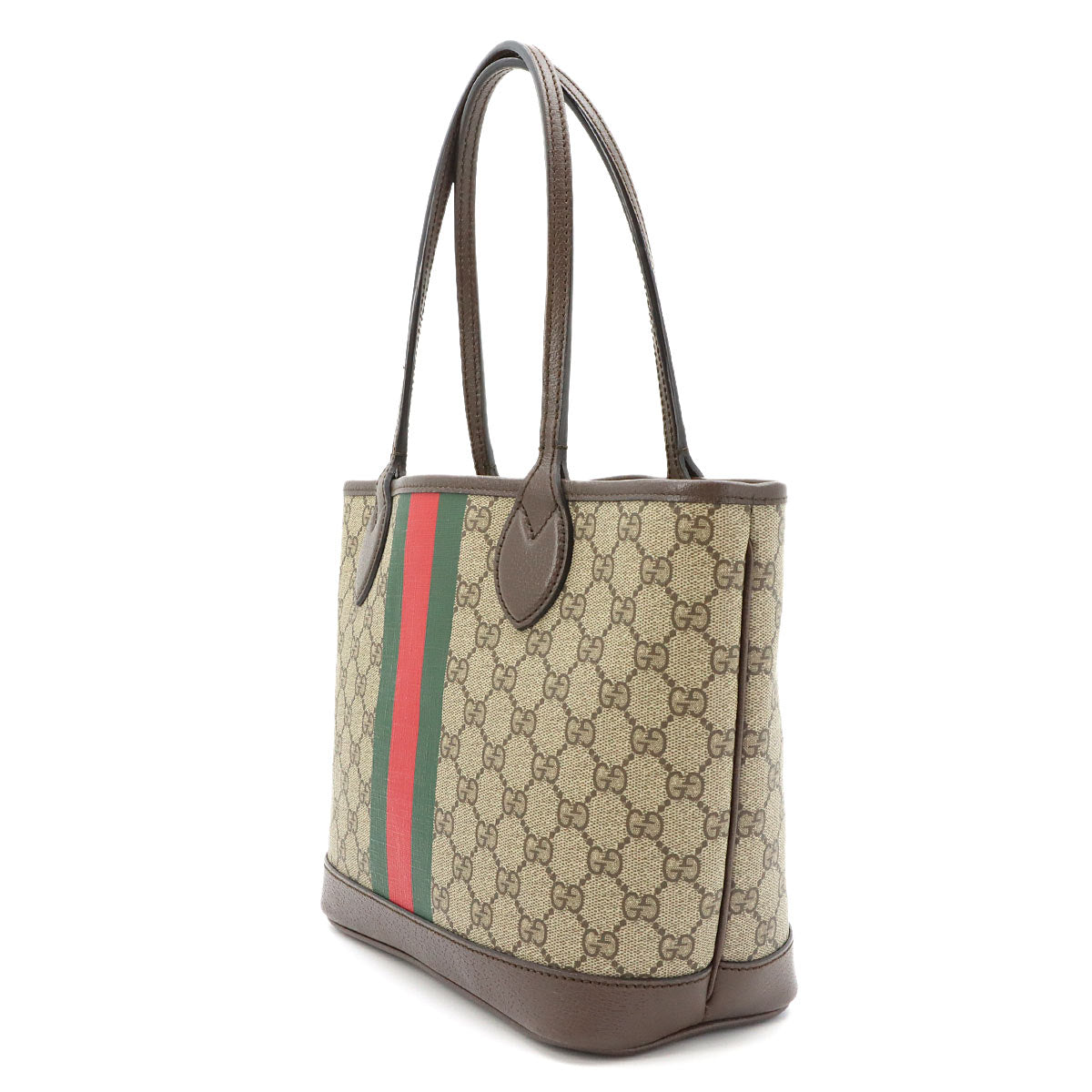 Ophidia Small Tote Bag GG Supreme Canvas Beige Brown 726762