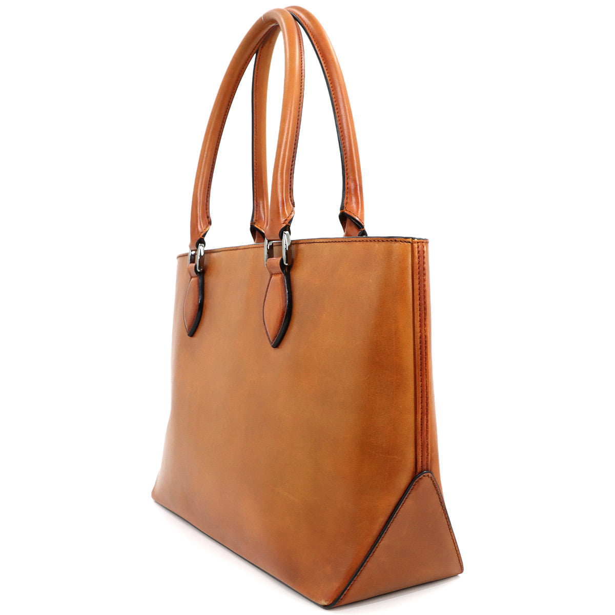 Calligraphy Toujours Tote Bag Venezia Leather Brown Purse