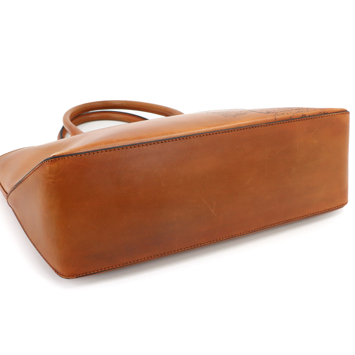 Calligraphy Toujours Tote Bag Venezia Leather Brown Purse
