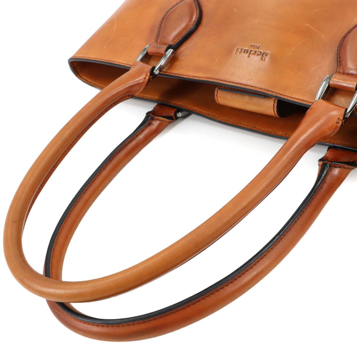 Calligraphy Toujours Tote Bag Venezia Leather Brown Purse