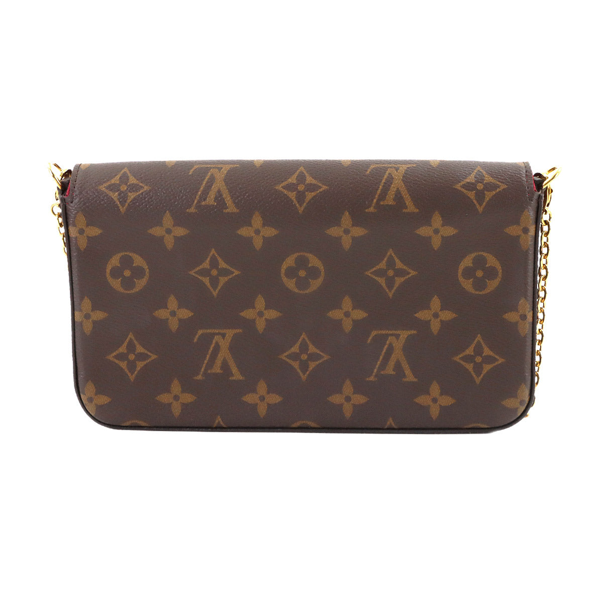 Monogram Felicie Pochette Chain Long Wallet Brown M61276