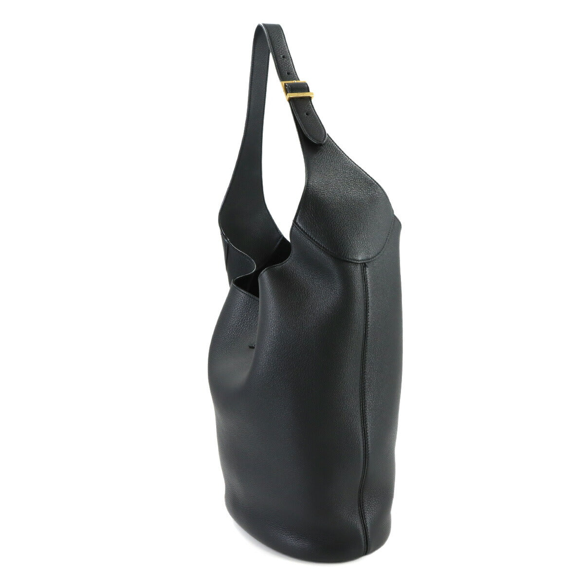 LE5A7 Hobo Shoulder Bag Leather Black 793088 Purse