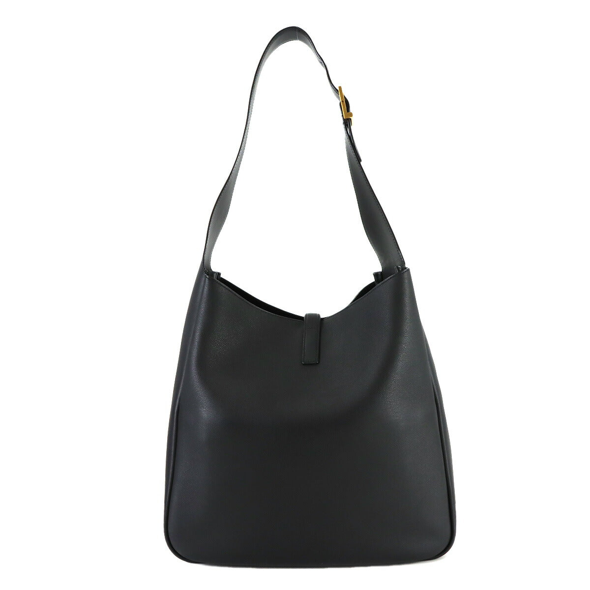 LE5A7 Large Shoulder Bag Leather Black 753837 Purse