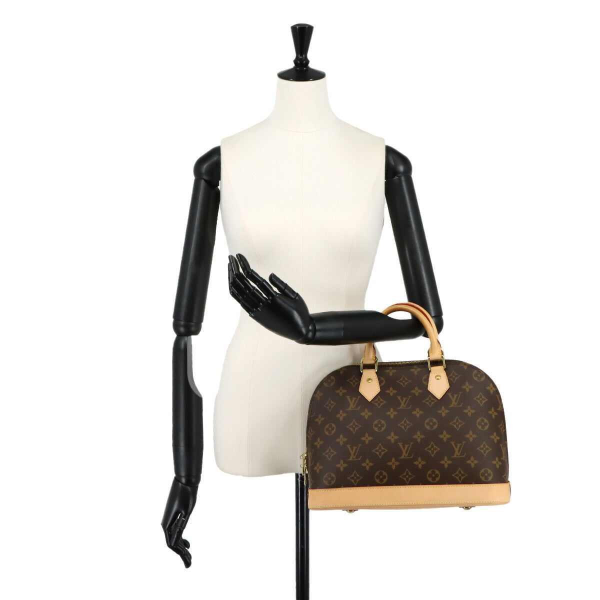 Monogram Alma PM Hand Bag Brown M53151 Purse
