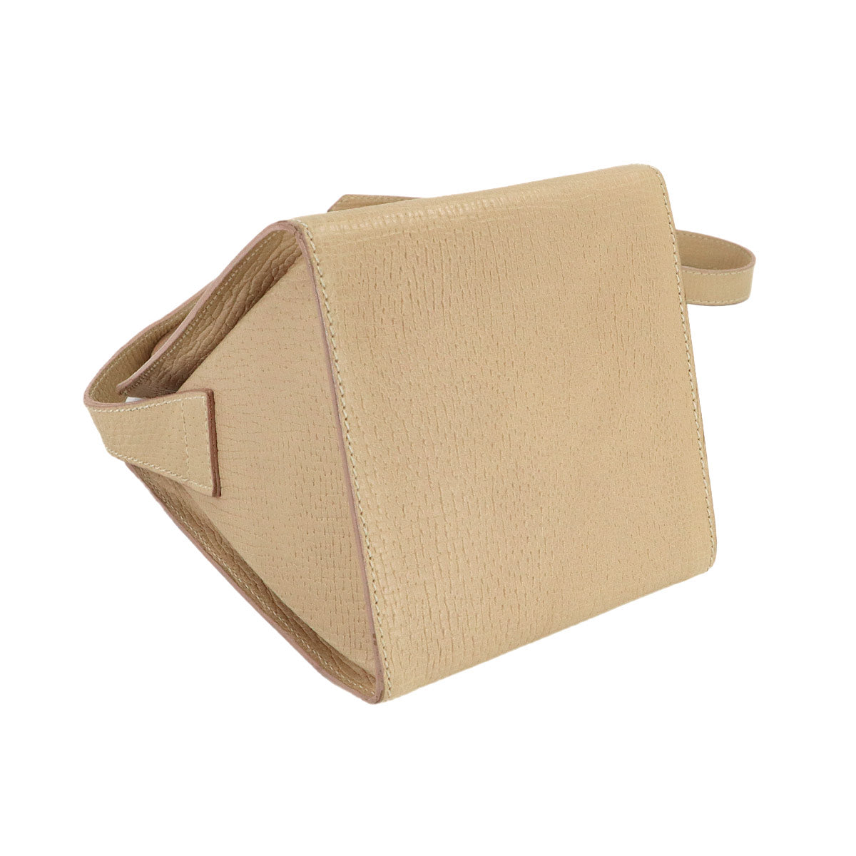 Shoulder Bag Leather Beige Purse