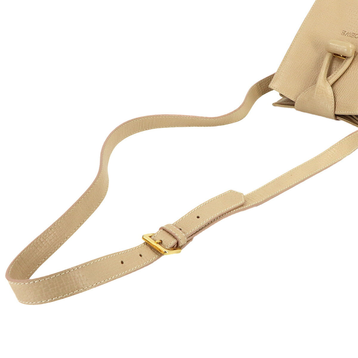 Shoulder Bag Leather Beige Purse