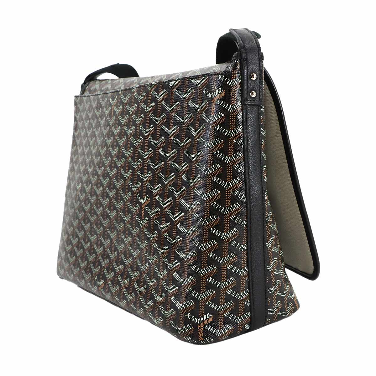 Capetien MM Shoulder Bag PVC Leather Black Purse