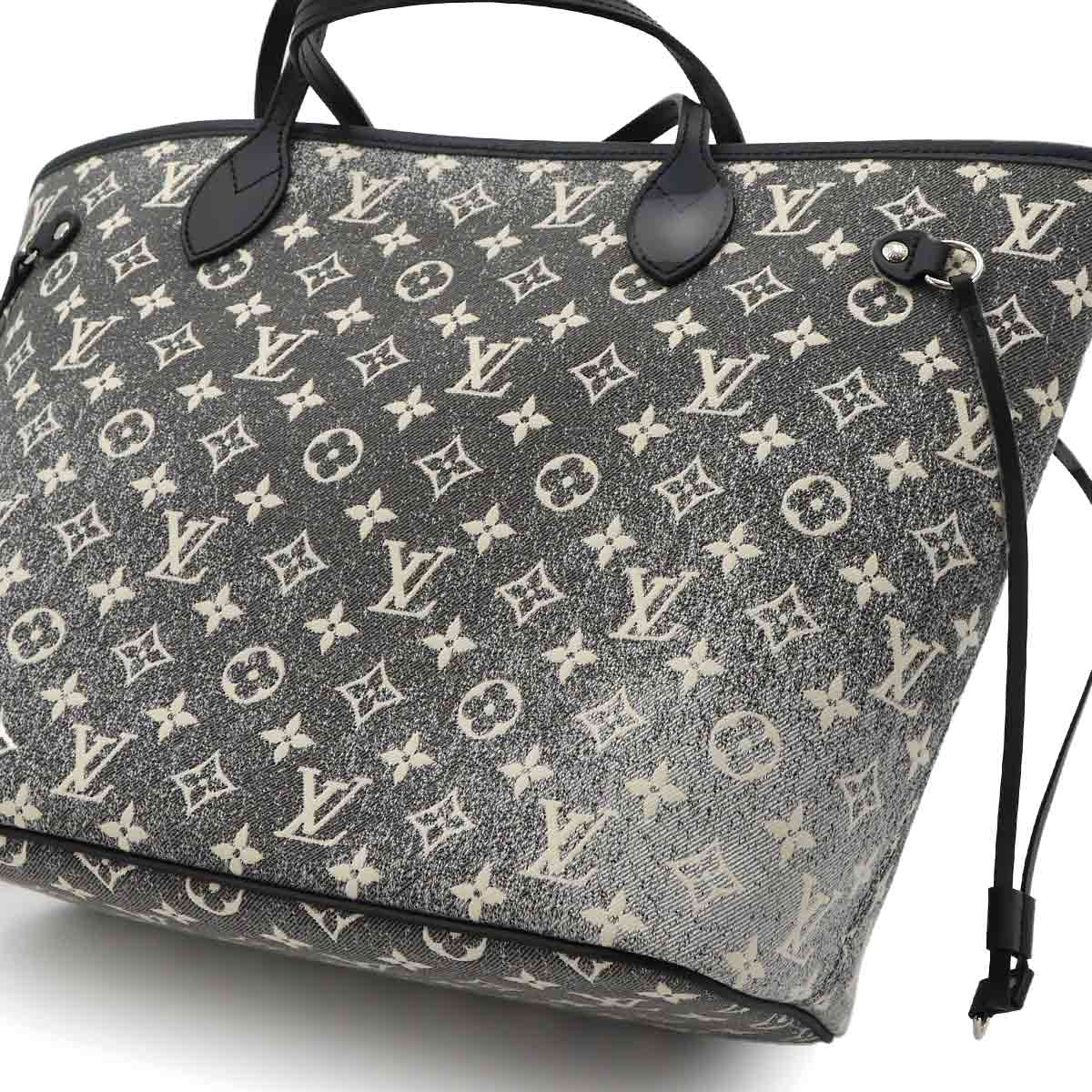 Monogram Jacquard Denim Neverfull MM Tote Bag M21465