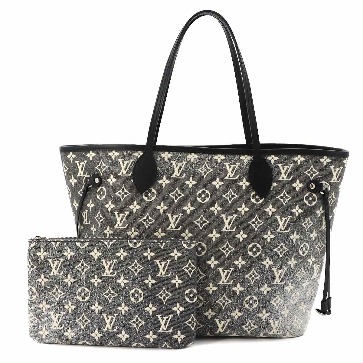 Monogram Jacquard Denim Neverfull MM Tote Bag M21465