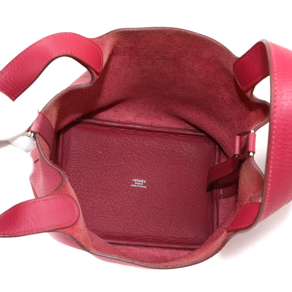 Picotin Lock PM Hand Bag Taurillon Clemence Rubis