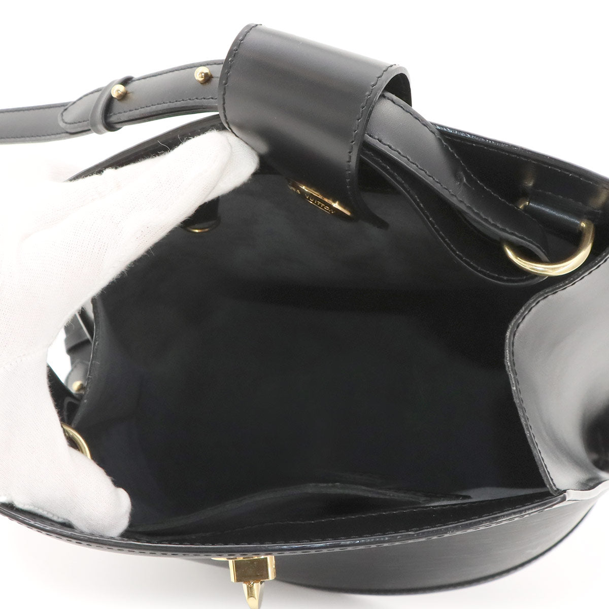Epi Cluny Shoulder Bag Leather Noir M52252 Purse