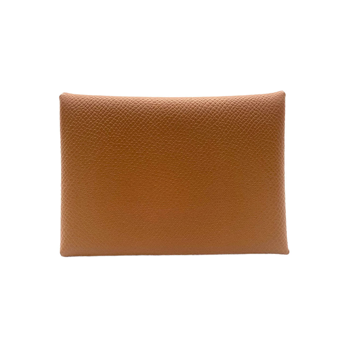 Calvi Duo Card Case Epsom Gold Brown Purse