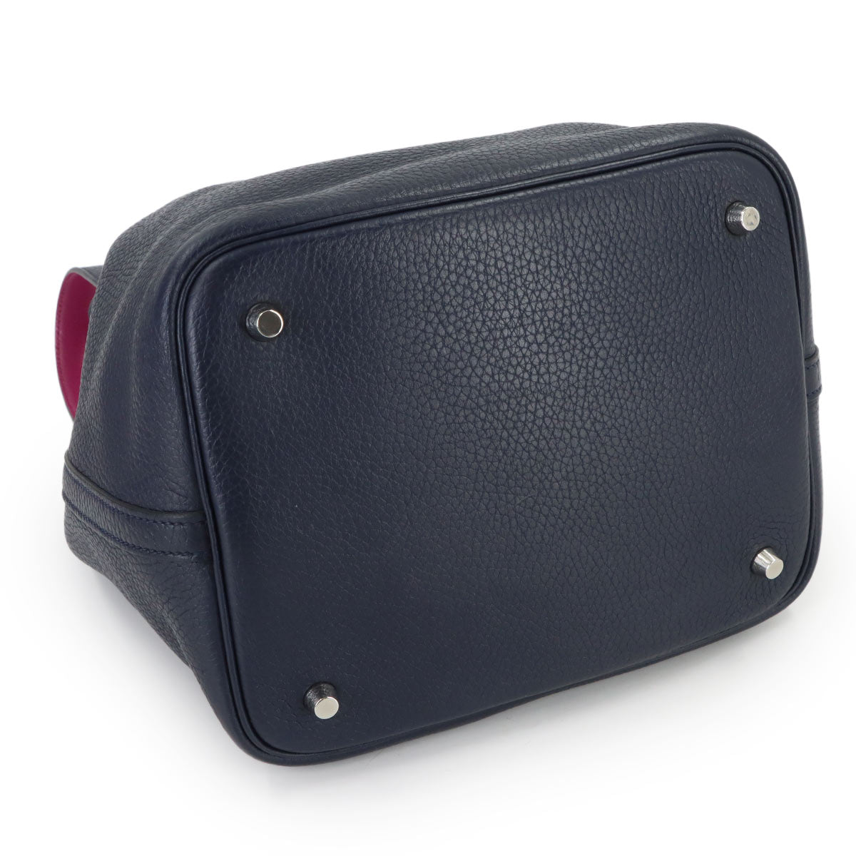Picotin Lock Eclat MM Hand Bag Traurillon Clemence Bleu Nuit