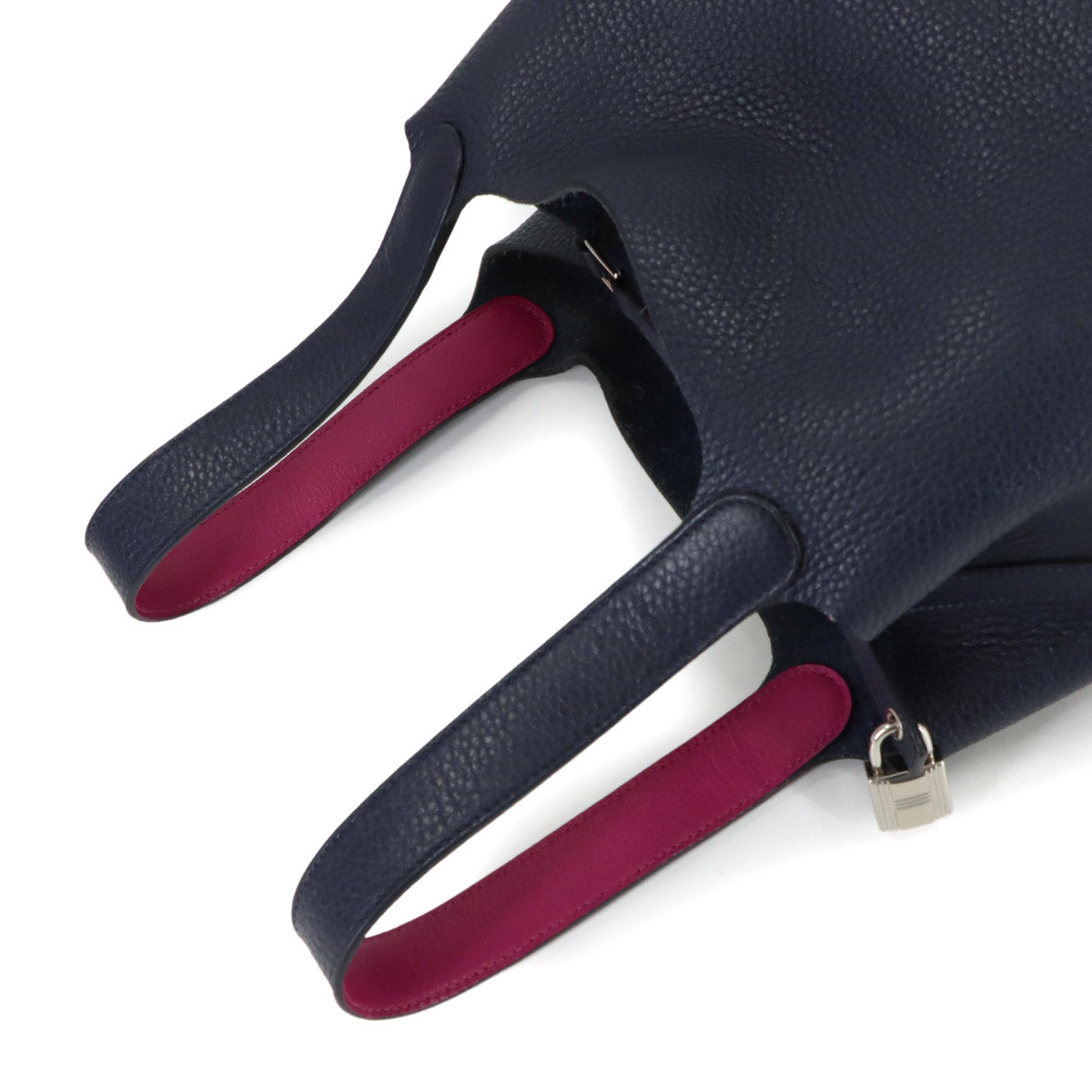 Picotin Lock Eclat MM Hand Bag Traurillon Clemence Bleu Nuit