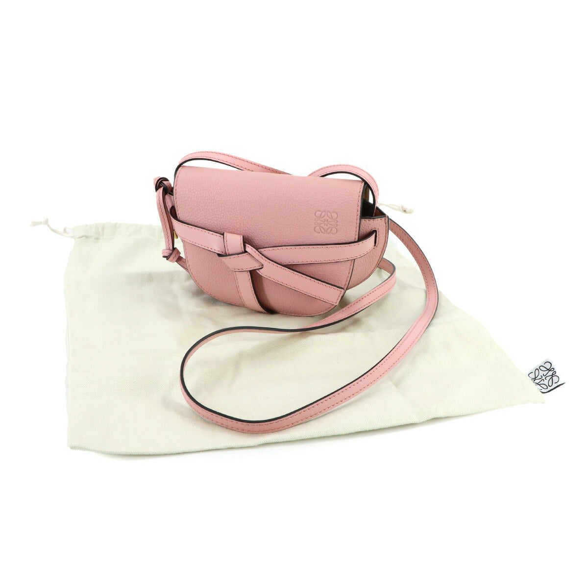 Gate Mini Shoulder Bag Leather Pink 321.12.U62 Purse