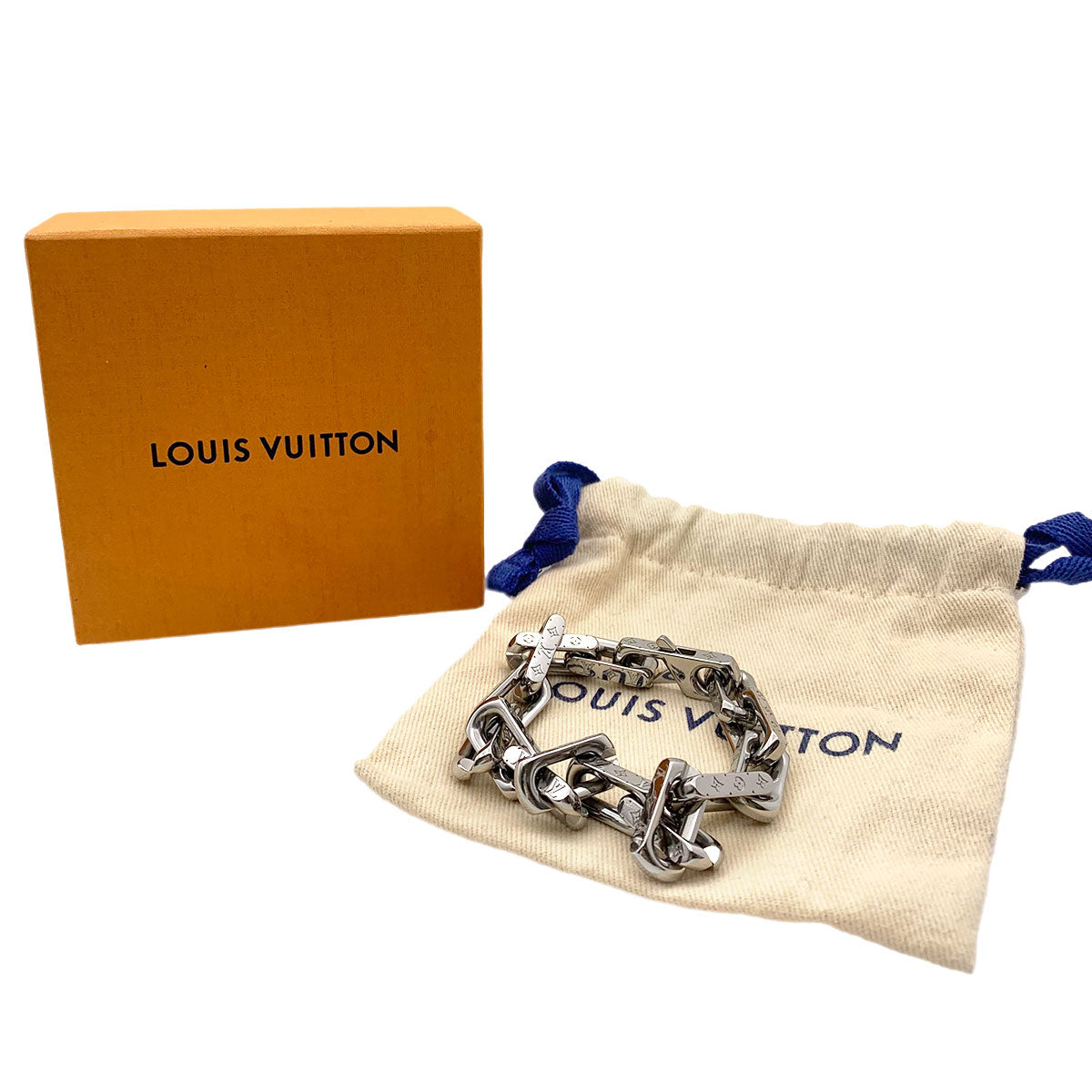 Monogram Chain Bracelet Silver M00309 Accessory