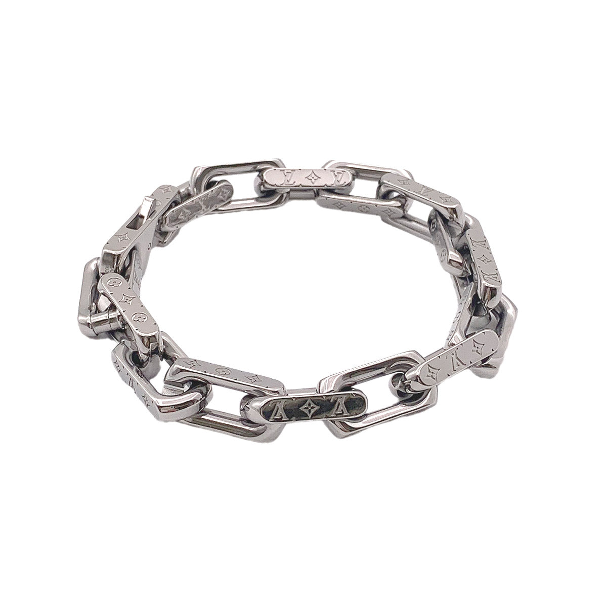 Monogram Chain Bracelet Silver M00309 Accessory