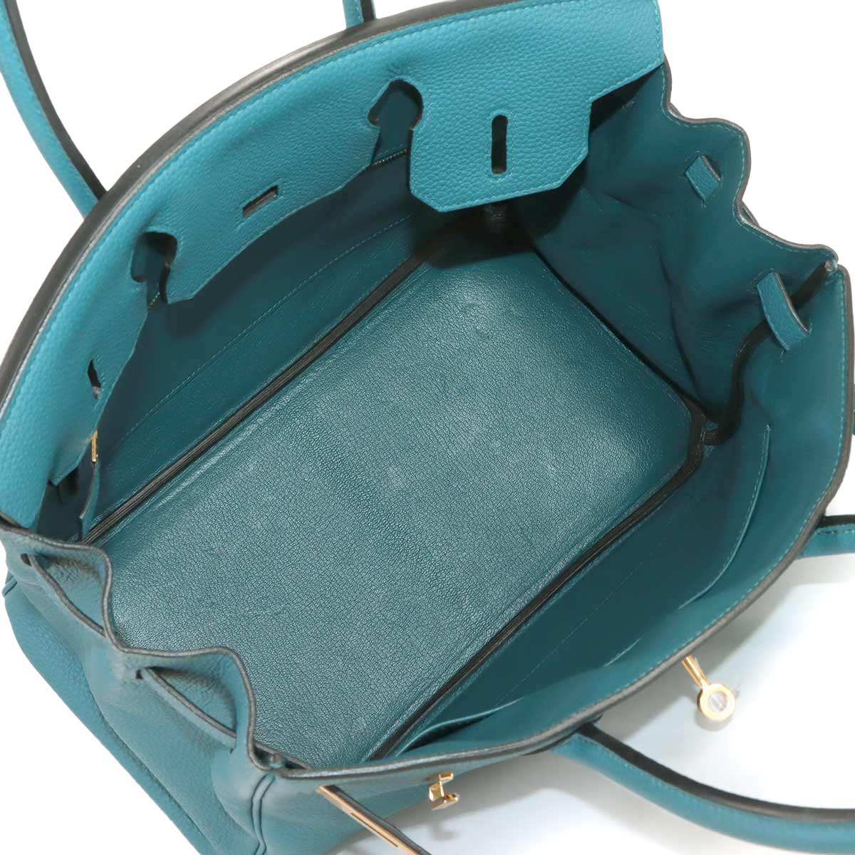 Birkin 30 Togo Colvert Hand Bag Purse Blue
