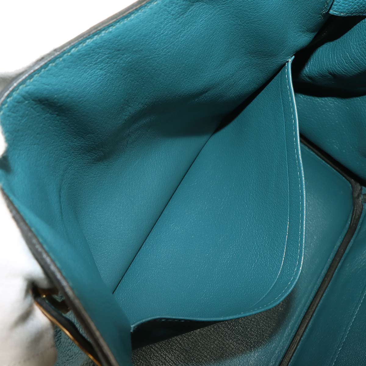 Birkin 30 Togo Colvert Hand Bag Purse Blue
